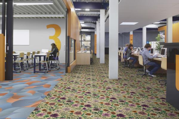 Flotex Digitalni Tisk Floral Flowerbed